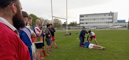 Nathalie Millet à l'entrainement des seniors