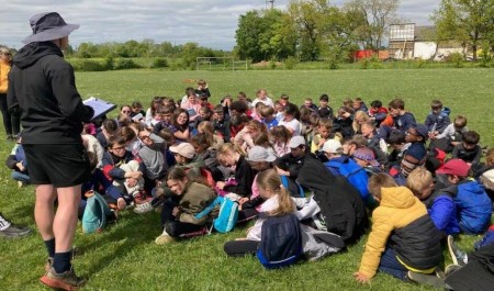 Ouest France : Erbray. Les écoliers se mettent au rugby et s’en mêlent